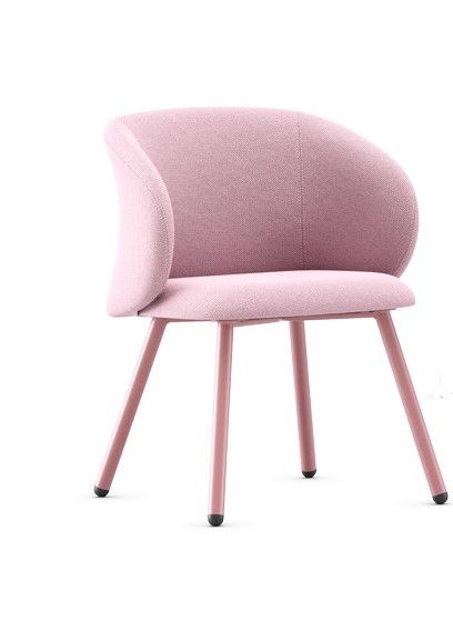 Cadeira barbeiro hidráulica clássico vintage apoio para os pés modelo Mae  rosa